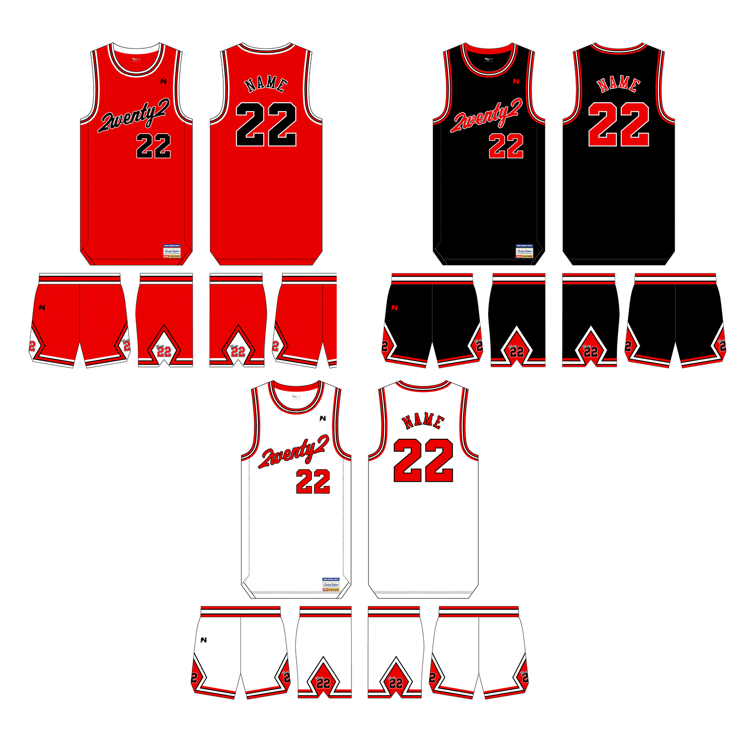 Team 2wenty2 -  3 Uniform Package