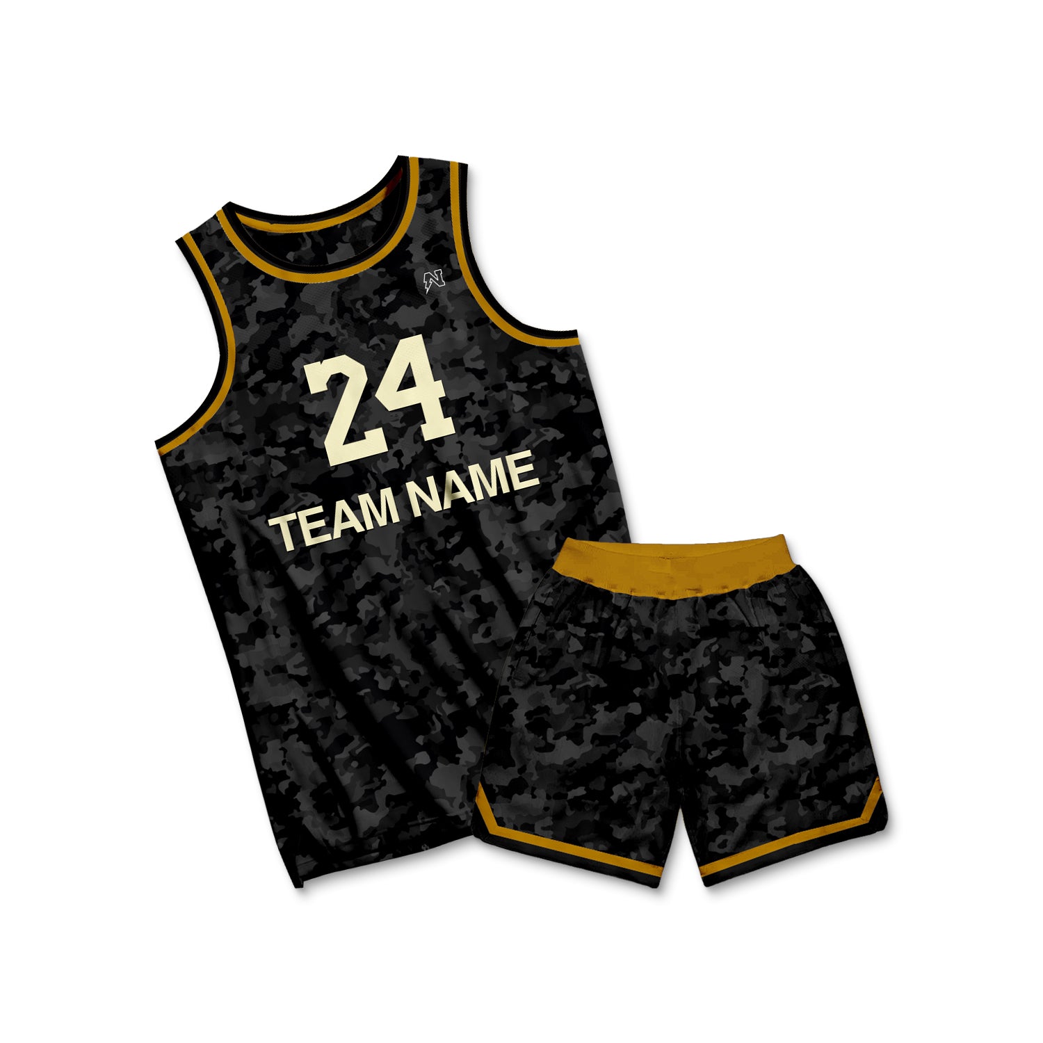 Sublimation New Design High School Basketball Team Uniform Black