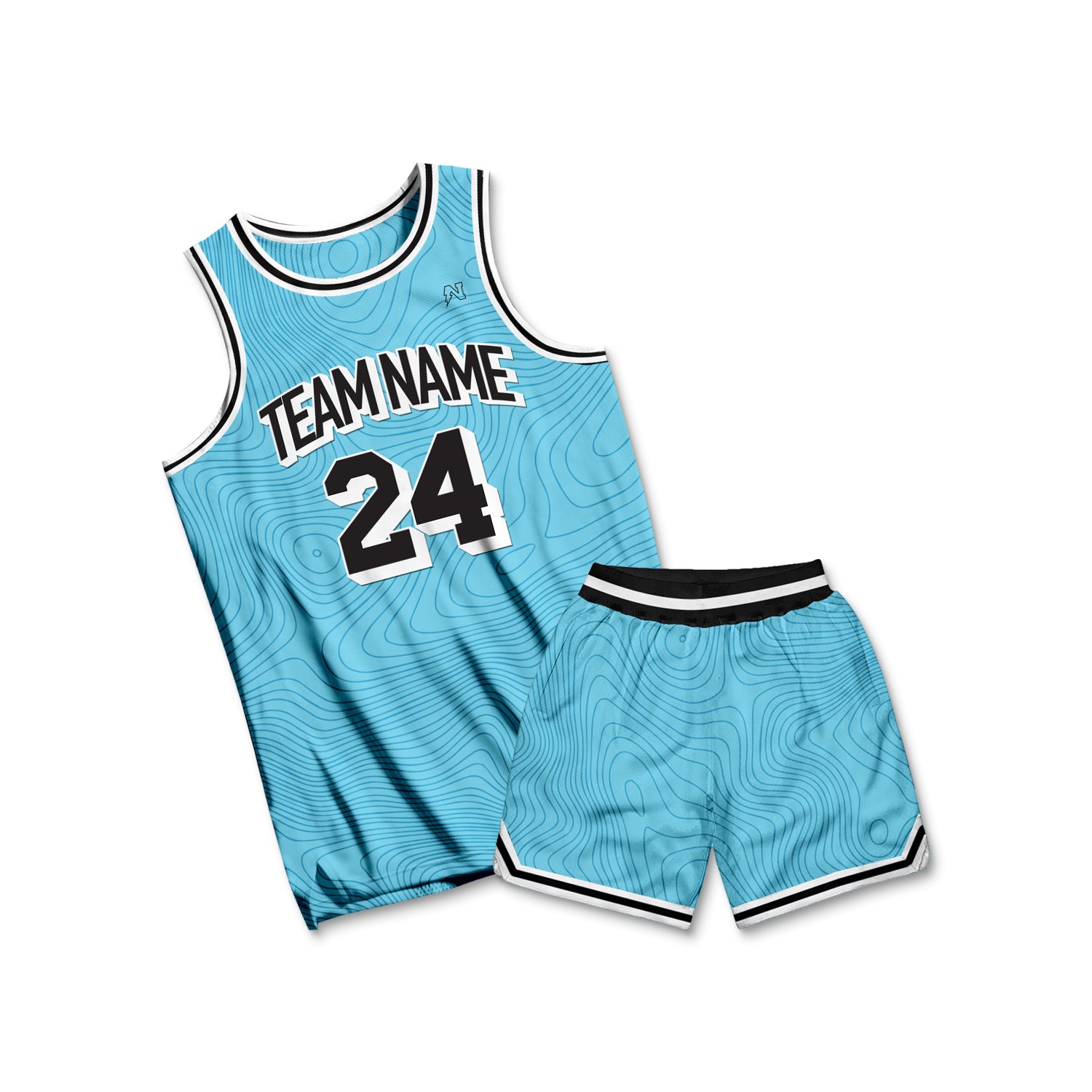 Custom Logo Kids Basketball Jersey and Shorts Set -  Finland