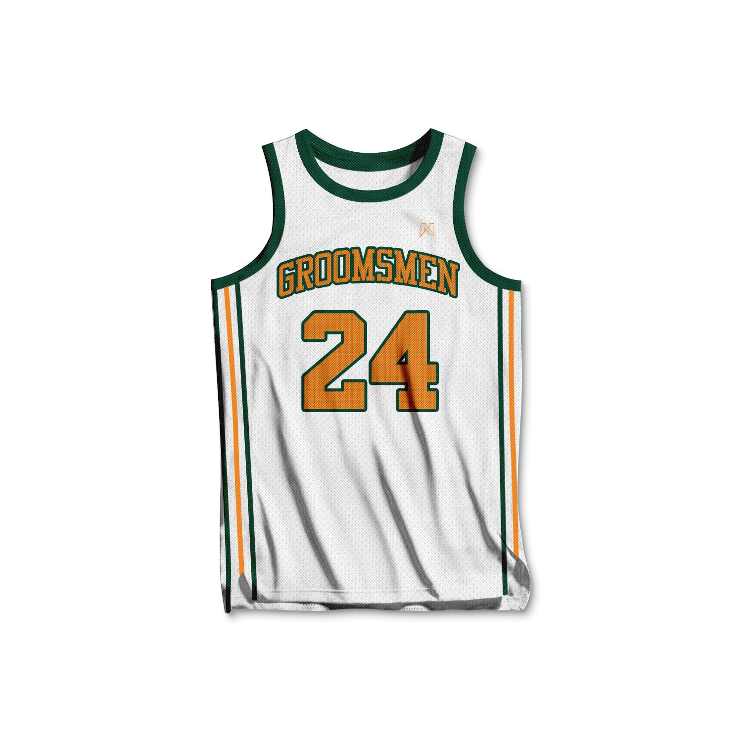 Customizable Hawkins Groomsmen Basketball Jersey - White – New