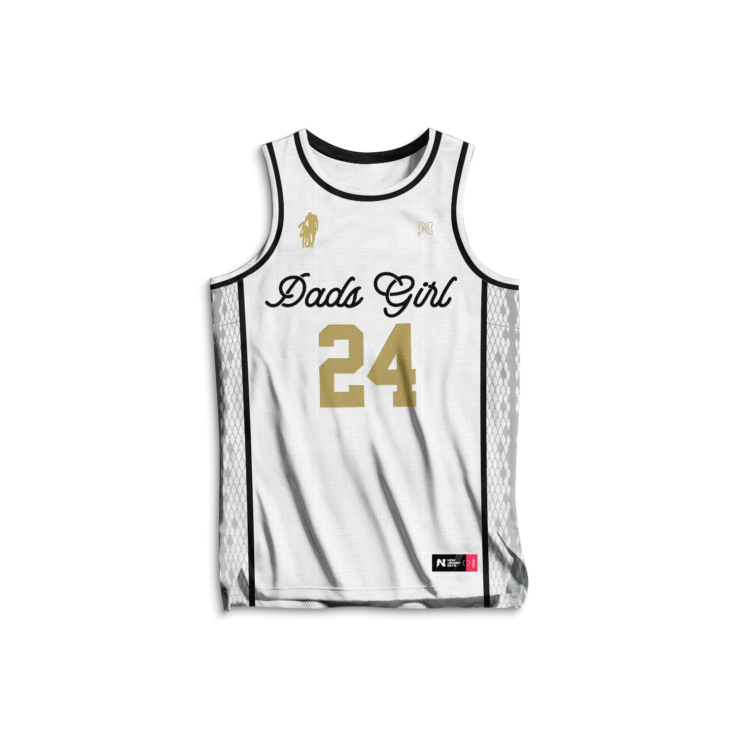 White basketball sale vest